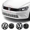 GJWPC1 For VW Volkswagen Jetta MK5 Golf 2pcs Glossy Black Matt Black Front Grille Emblem and a Rear Trunk Emblem For Volkswagen VW Golf