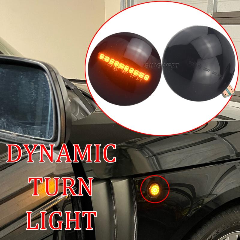 1Pair Side Marker LED Turn Signal Light Flashing Sequential Indicator Blinker Lamp For Land Range Rover L322 2002-2012