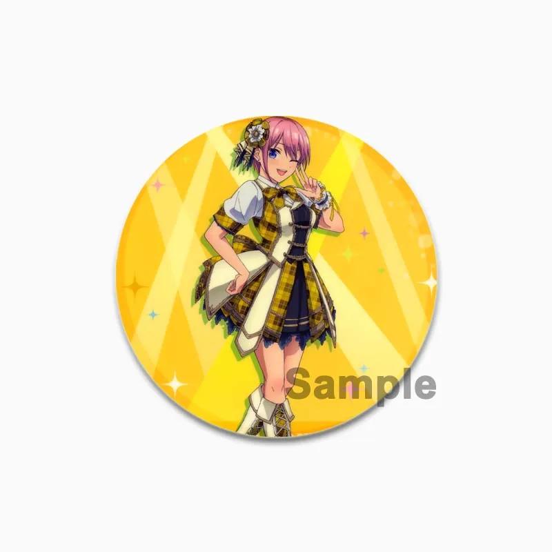 32/44/58mm The Quintessential Quintuplets Pin Broche feito à mão para roupas Desenho animado Cosplay Emblema Mochila Decoração Jóias Presente infantil