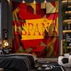 Wall Hanging Tapestry Spain Football Print Cloth for Living Room Bedroom Home Decor