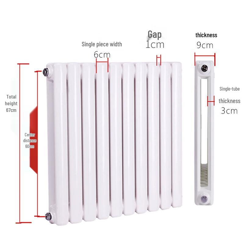 Dongfeier 6030 Series Low Carbon Steel Wall-Mounted Radiator