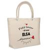 Sac De Plage - PLANETEE - Isotherme Bazar D'une Elsa D'amour - Coton - Beige - Grande Contenance