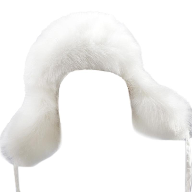 Damenmütze Dicke Kunstfellmütze mit Ohrenklappen Outdoor-Wandermütze Pelzmützen Winddichte Mütze Skifahren Klettern Kopfbedeckung