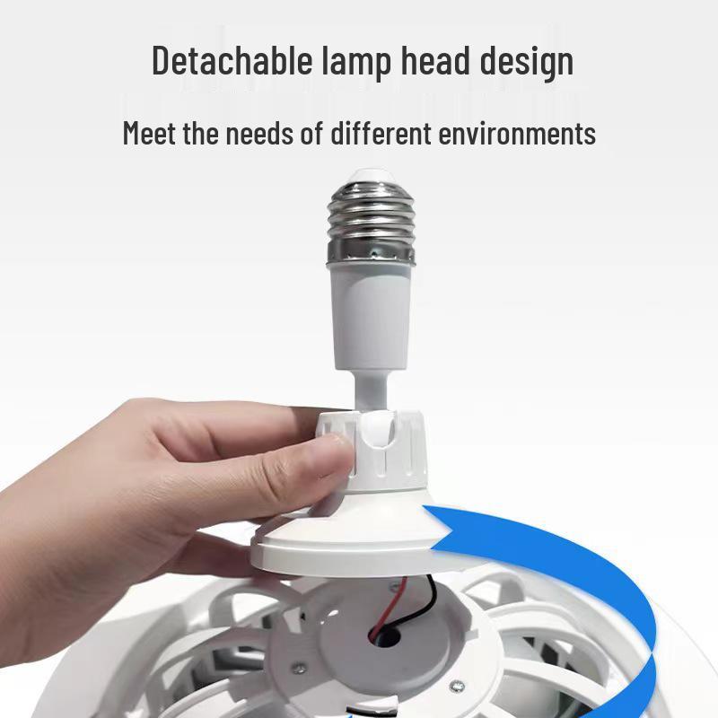 Smart 30W E27 Screw Base Dimmable Fan Light with Remote Control