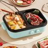 Dual Temperature Control Hot Pot Machine Non-Stick Pan Barbecue Machine Home Dormitory