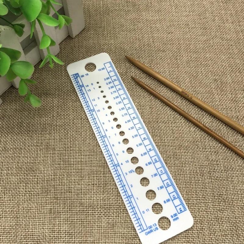 DIY Knitting Ruler Hand-Knit Household Sweater Crochet Accessories Stick Needle Measuring Ruler Sewing Tool Accessories