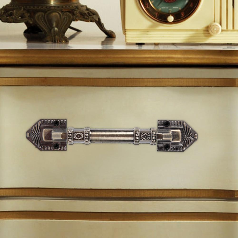 Antique Door Handle Aluminum Alloy Cabinet Door Pull for Closet Cupboard Wooden Gate Hardware