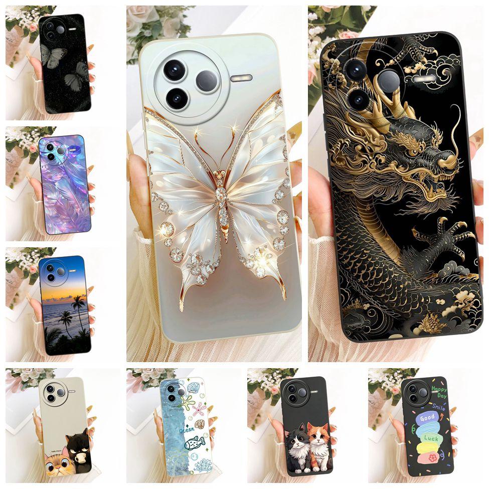 For Redmi K80 5G Case Luxury Fashion Cool Kawaii Cute Painted Silicone Phone Casing 24117RK2CC