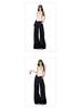 Spring 2026 Women's American Fashion Wide-Leg Jeans - Mid-Waist, Drapey, Slimming, Comfortable, Trendy, Floor-Length.