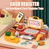 Non-Toxic 36Pcs Kids Funny Supermarket Cash Register Speech Intelligent Recognition Pretend Checkout With Cash Register Role Playing Toys
