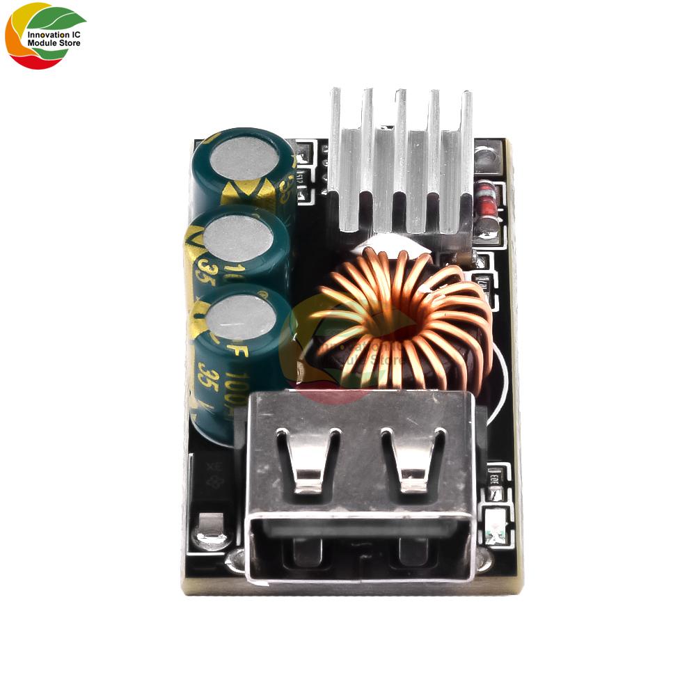 USB Buck Converter DC-DC Step Down Module DC10-30V To 5V QC 3.0 Charging Module Volt Transformer Board