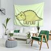 Little Dino Triceratops Dinosaur Illustration Tapestry Decoration Art Aesthetic Tapestries Bedroom Home Wall Cloth Wall Hanging