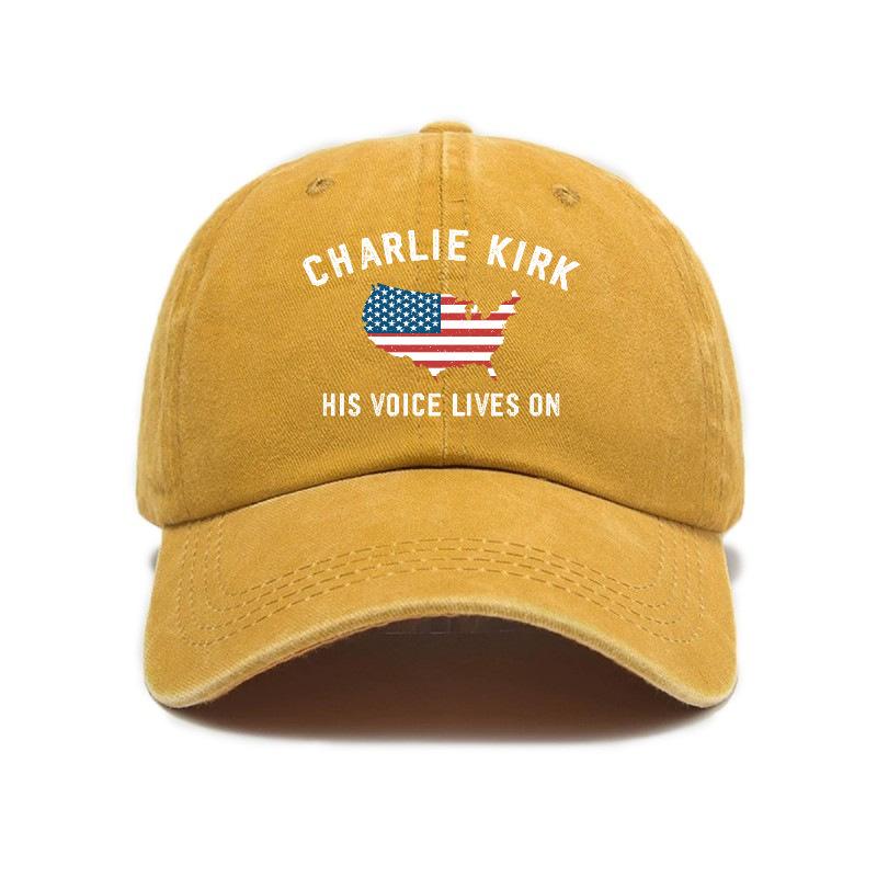 Fashion and casual American printed washed old soft top sunshade baseball cap Unisex baseball cap