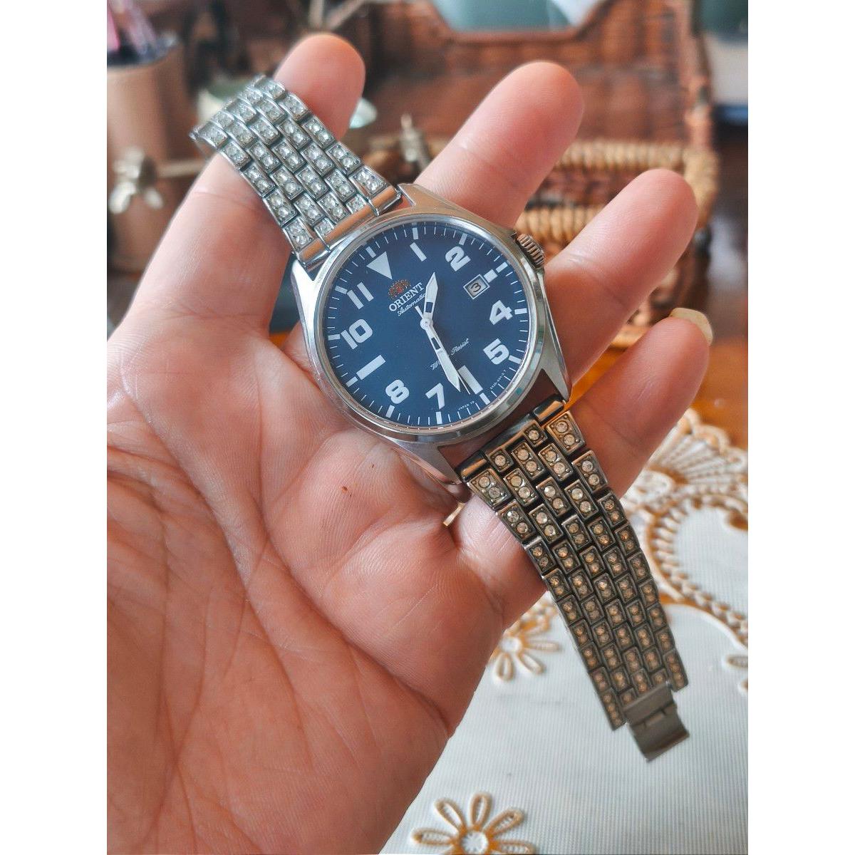 Military ORIENT Orient Automatic Blue Dial Jubilee Band