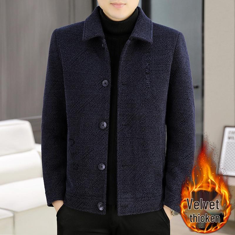 

Winter Bestseller Chenille Velvet Jacquard Woolen Jacket - Thickened Coat XL