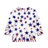 Print Tops For Youth Girls Round Neck 3/4 Sleeves T-Shirts Trendy Tops Outfit Tees Independence Day