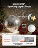 VEVOR Mirror Disco Ball 500 mm Silver Reflective Ball with Hanging Ring, for Party Home Decoration Stage Props DJ Dance Club, 2 Mirror Tile Sizes