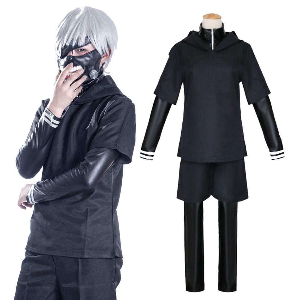Stylish Tokyo Ghoul Kaneki Ken Full Outfit Costume Featuring Perfect Stitches And Durable Materials For Any Occasion