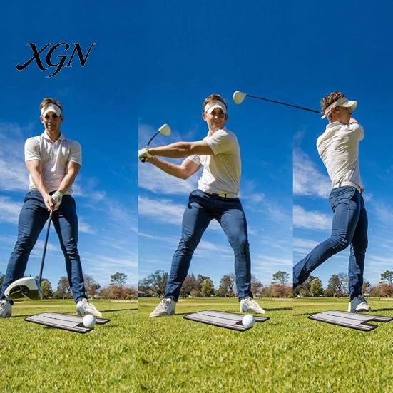 Portable Putting Practice Mirror Golf Mirror, Alignment Training Aid with Putter Line, Ball & Accuracy Trainer Tool for Indoor Outdoor Beginner