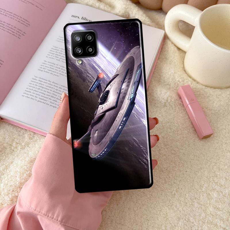 Space Ship Art For Samsung Galaxy A54 A34 A14 A52 A32 A12 A13 A33 A53 A15 A16 A26 A36 A56 A06 A35 A55 Case