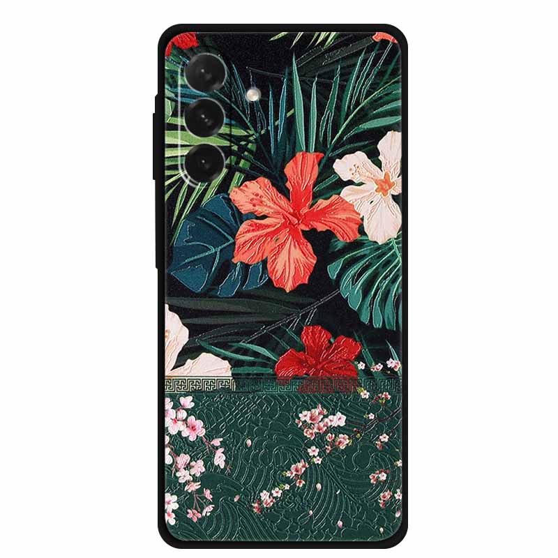 For Samsung Galaxy A56 5G Case 3D Relief Silicone Emboss Soft Protective Covers for Galaxy A26 / A36 / A56 Phone Back Cases A 56