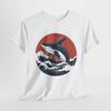 Whale Japanese Style Wave Vintage T-Shirt | Japanese Cooking Shirt