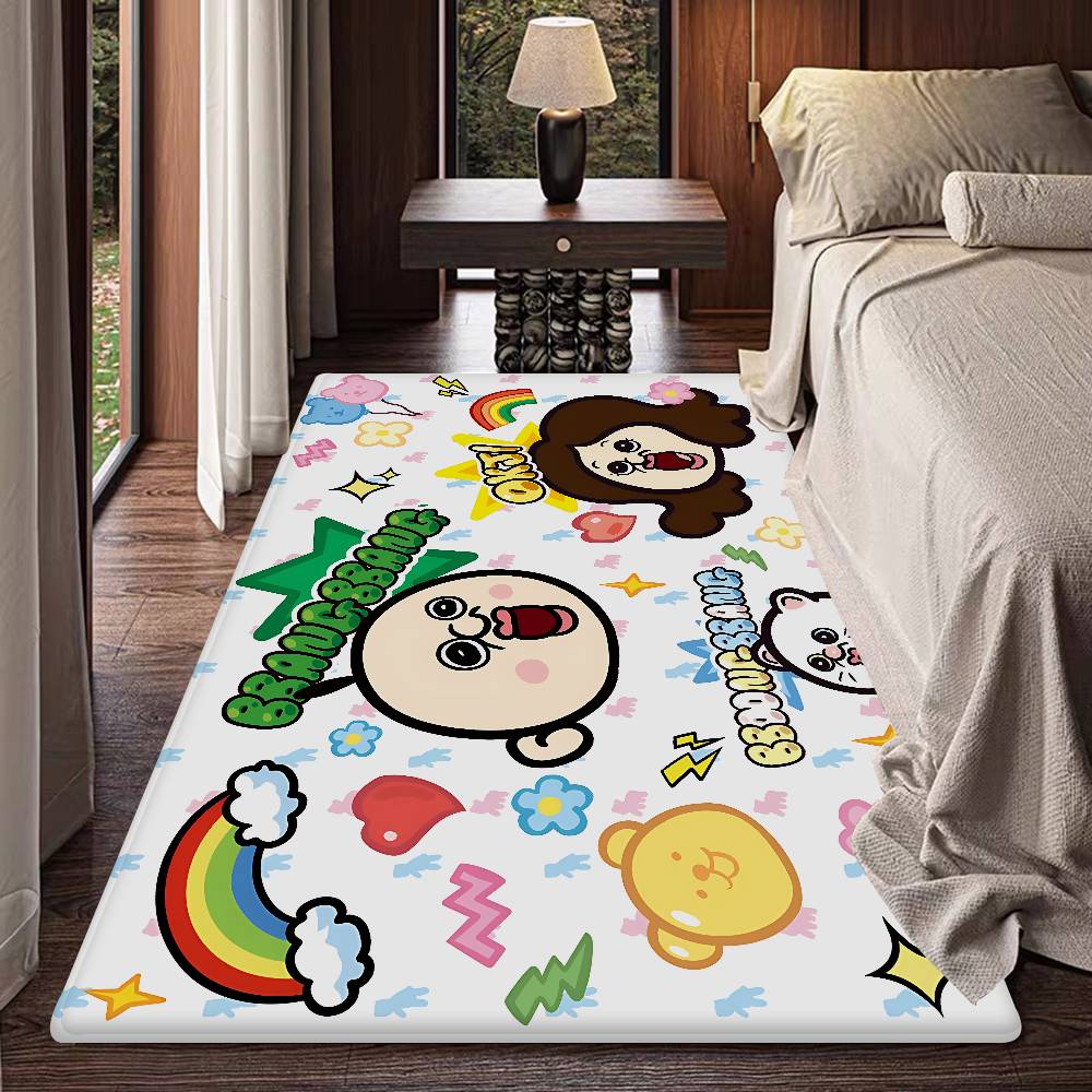 Korean Bangbang And Yuzhi Bathroom Mat INS Style Soft Bedroom Floor House Laundry Room Mat Anti-skid Welcome Doormat