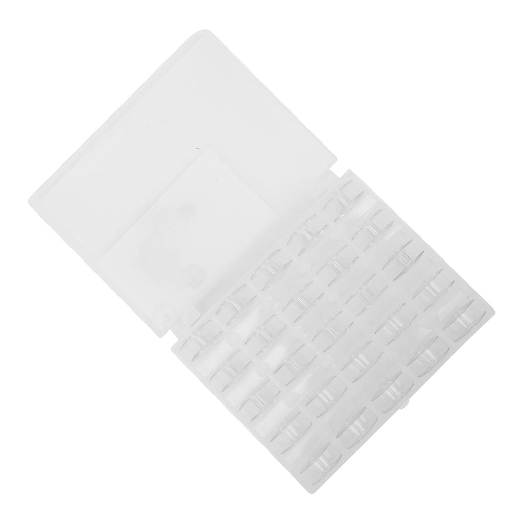 25pcs Plastic Bobbins Sewing Machine Stitching Accessories with A Storage Box for Craft Enthusiasts Tailor