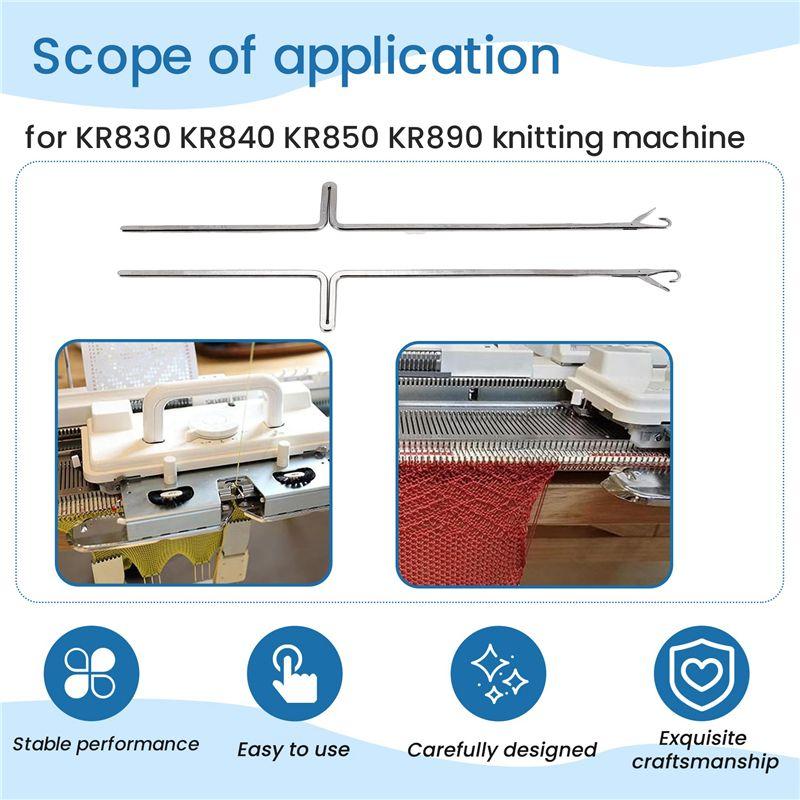 Feb.50Pcs Steel Knitting Machine Needle Set, Suitable For KR830 KR840 KR850 KR890