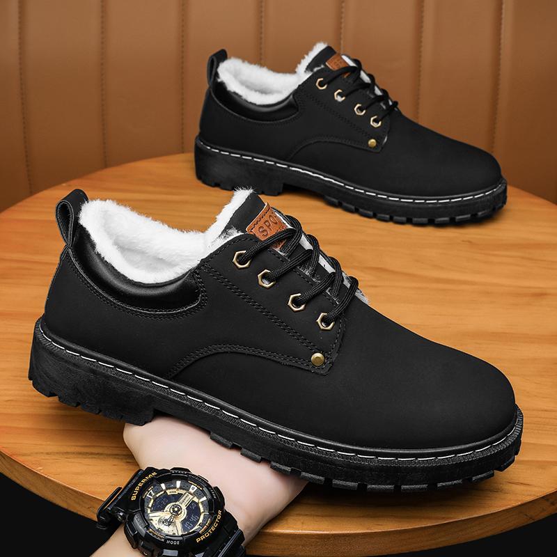 

Зимняя мужская деловая повседневная обувь, теплая меховая дизайнерская обувь, мужская обувь для отдыха, кожаные высококачественные мужские мокасины Zapatos Hombre 44