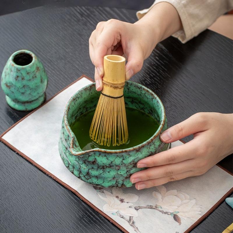 5/7-piece set Japanese Matcha Bowl Matcha Song Dynasty Tea Ordering Tools Ceramic Tea Bowl Teacup Stirrer Matcha Brush Tea
