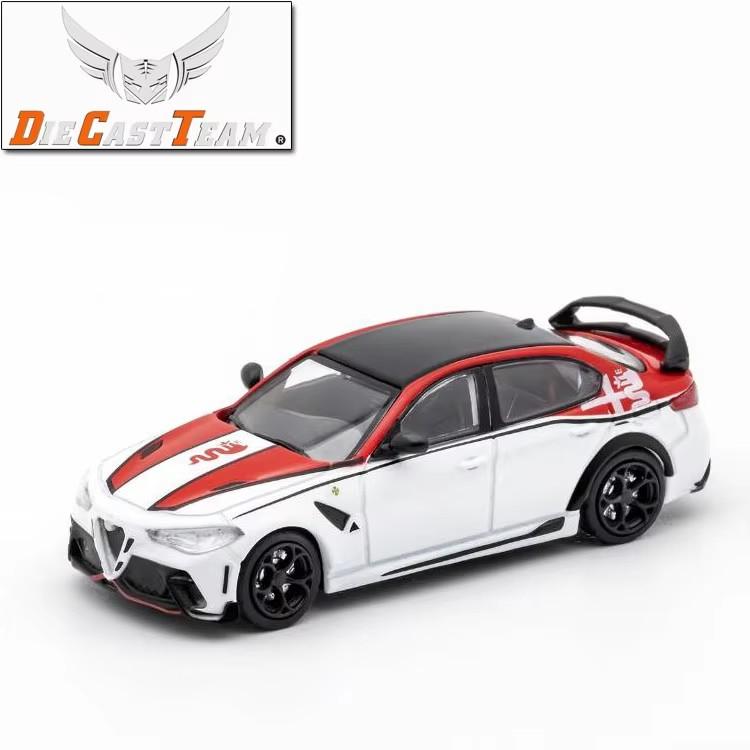 QGDM1 DCT 1/64 Alfa Romeo Giulia Juliet GTA Car Alloy Motor Vehicle Diecast Metal Model Kids Xmas Gift Toys for Boys