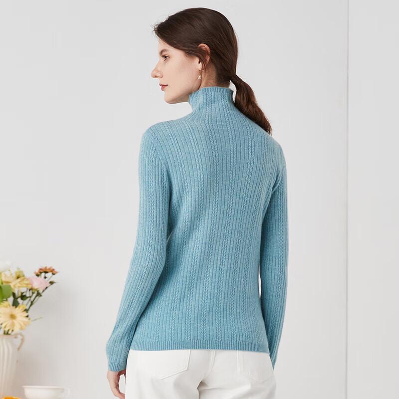 Zhaojun Women's Cashmere Turtleneck Sweater