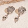 Shell Pattern Conch Earrings High-end Niche Exaggerated Unique Earrings for Women