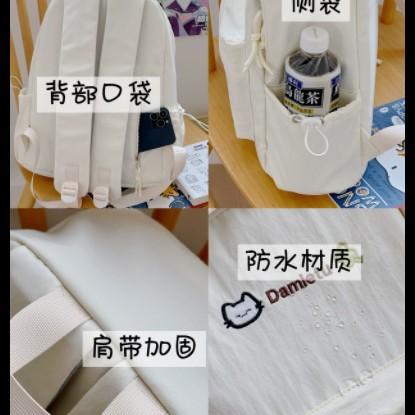 Schoolbag Japanese ins small fresh casual schoolbag female high school student college student cute backpack high value lightweight backpack