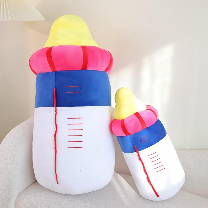 Creative Big Bottle Throw Pillow Plush Toy Doll Bottle Doll Children Accompany Soothing Rag Doll Birthday Gift