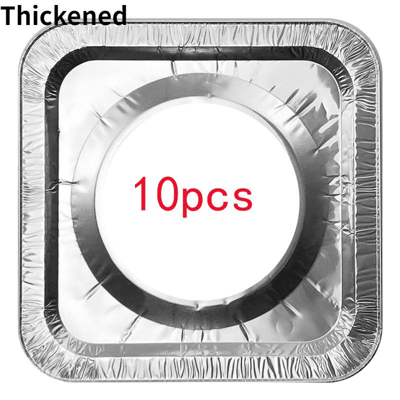 

10/20 шт. Кришка для захисту плити Одноразовий алюмінієвий вкладиш для пальника для плити Газова плита Килимок для чищення плити Кухонні аксесуари