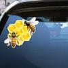 Bee Honey Car Stickers Decal Vinyl Detachable Waterproof Outdoor Car Bumper Window Notebook Computer Decoration Car Accessories TM297