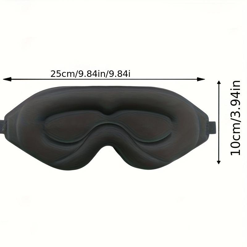 

1pc 3D Sleep Mask,100% Blackout Eye Shade with Adjustable Straps, Soft Comfortable Contour Blindfold for Travel Yoga Night Shift чёрный