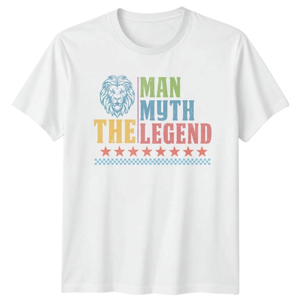 Unisex Myth The Legend Unisexs TShirt Fathers Day Fatherhood Fathers Day Gift For Him S