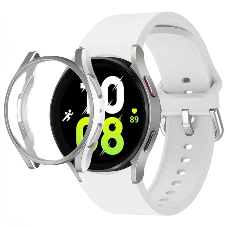 Silicone Strap+TPU Case for Samsung Galaxy Watch 5 44mm 40mm/4 44mm 40mm Sport Wristband for Samsung Watch 5/4 Protective Shell
