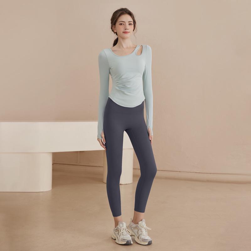 Youyou Women's Quick-Dry Yoga & Pilates Long Sleeve Tops - 2025 Collection