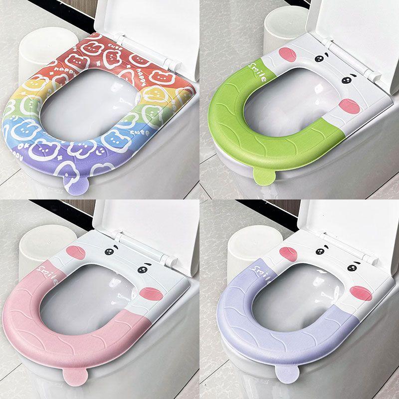 Eva Toilet Seat Waterproof All-weather Universal Silicone Foam Toilet Seat Printed Toilet Seat Bacteria Isolation Free
