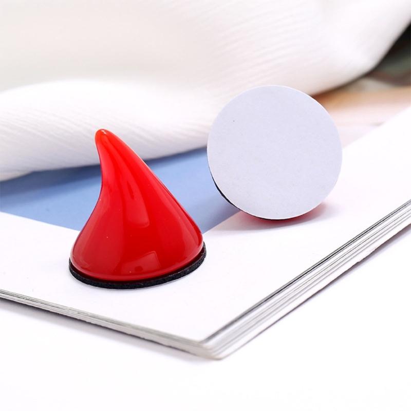 Stylish Resin Devil Horns Cosplay Horns Costume Comfortable Resin Sticker Ornament for Halloween Themed Event Party