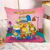 Cartoon Pillow Covers Cartoon Sofa Decorative Home Doublesided Printing Short Plush Cute Cushion The SSimpsons Cover
