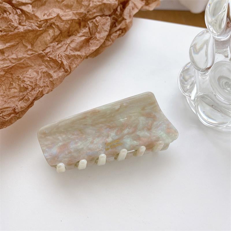 Elegant And Stylish Vinegar Acetate Hair Clip For Women High-end Korean France Gold Label Hair Clip With Shark Fin Design Handcrafted Hair Accessory