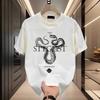 Couples Cotton T-Shirt Short Sleeve Black White Tops Breathable Comfortable Soft Casual Sport Tees