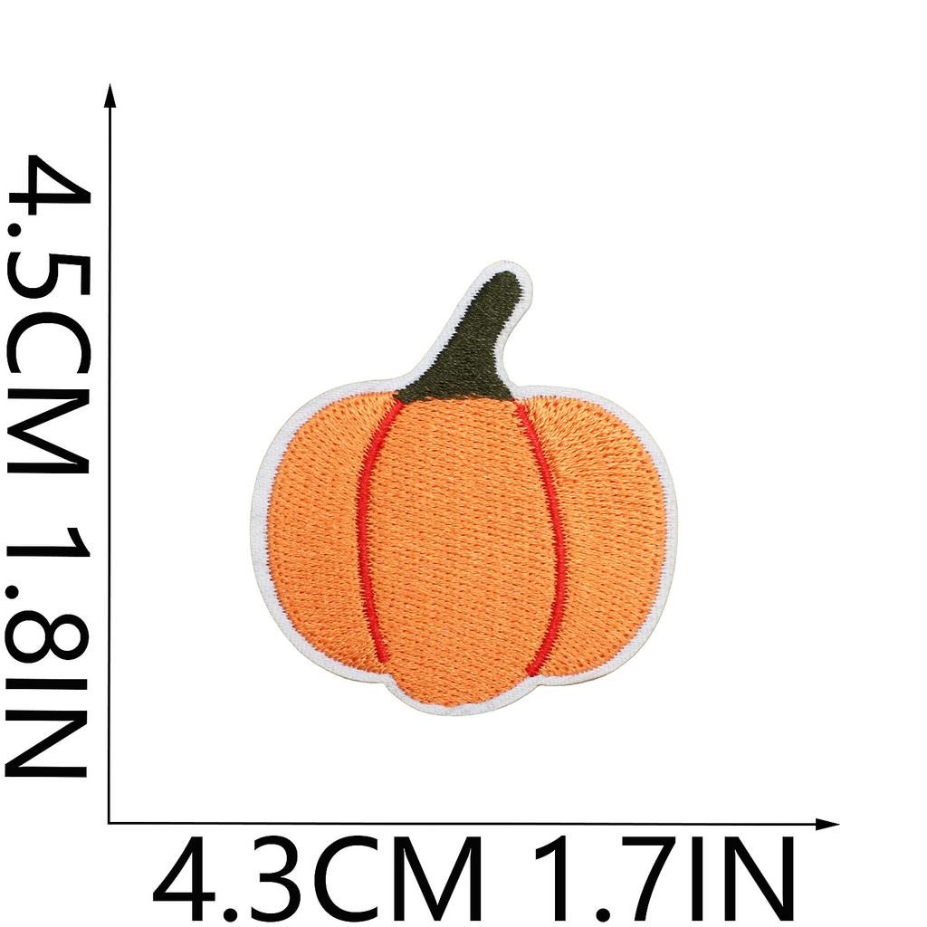 Ghost Embroidery Cloth Sticker Halloween Piao Ghost Patch Sticker Festive Atmosphere Dress Up Embroidery Label Pumpkin Spider Web