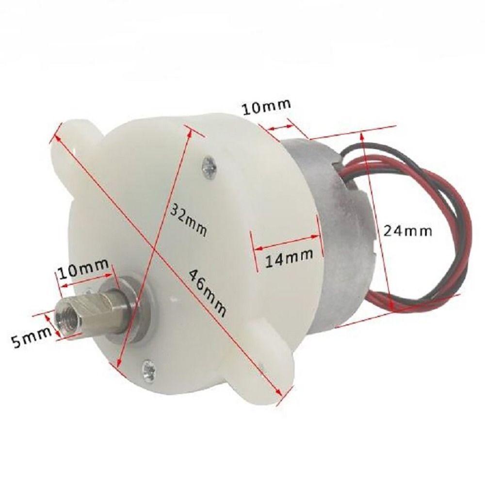4Pcs 5-100RPM Micro Gear Motor Mini Electric Motor  for Display Stand Stage Light Turntable