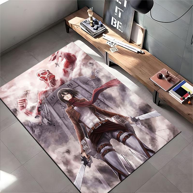Attack on Titan Epic Battle suitable as a non-slip mat for the living room or bedroom sofa